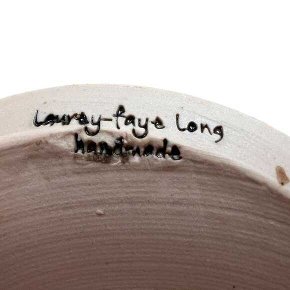 Laurey-Faye Long Artist Handmade Glazed Pot Nature North Carolina Appalachians - Picture 11 of 12